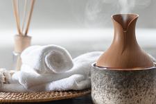 Shar’s Travel Spa banner opposite Falmouth Harbour Marina - incense