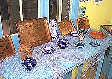  a & b museum gift shop antigua - A collection of Antiguan Pottery Paintings.